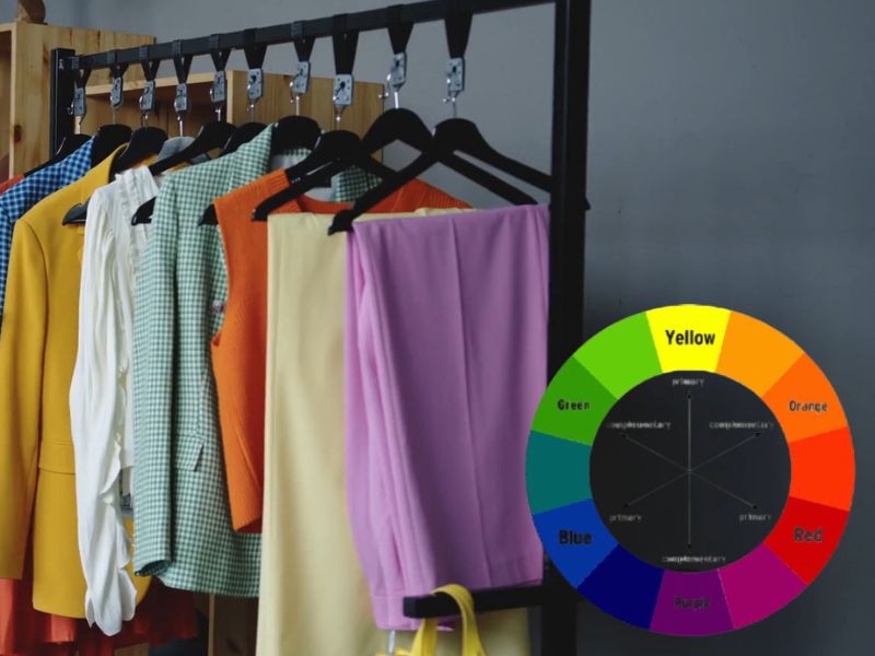 prikaz šeme za kombinovanje boja i garderobera sa odećom